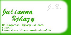 julianna ujhazy business card