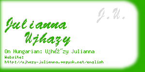 julianna ujhazy business card